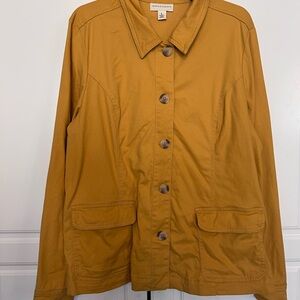 Ladies Appleseeds Utility Jacket, Golden Yellow, Size L